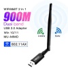 AX900 WIFI6 USB Adapter Dual band 2.4G&5Ghz BT5.3  wireless USB Dongle Receiver Free Driver 900Mbps wifi card