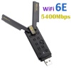 WiFi6E 5400Mbps Driver Free USB WiFi Adapter USB3.0 Wireless Network card Dual Band WiFi6 Wireless USB Adapter