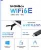 WiFi6E 5400Mbps Driver Free USB WiFi Adapter USB3.0 Wireless Network card Dual Band WiFi6 Wireless USB Adapter