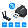 RTL8822BU 2 in 1 wifi bluetooth usb adapter for PC 1300mbps dual band wifi blue-tooth wireless network card AC1200 wifi adapter