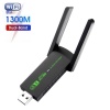 USB 2.0 Realtek RTL8812CU dual band 1300Mbps wifi adapter with external antenna free driver wifi dongle for PC