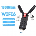 802.11ax wifi 6 USB 3.0 dual band 1800Mbps usb wifi adapter